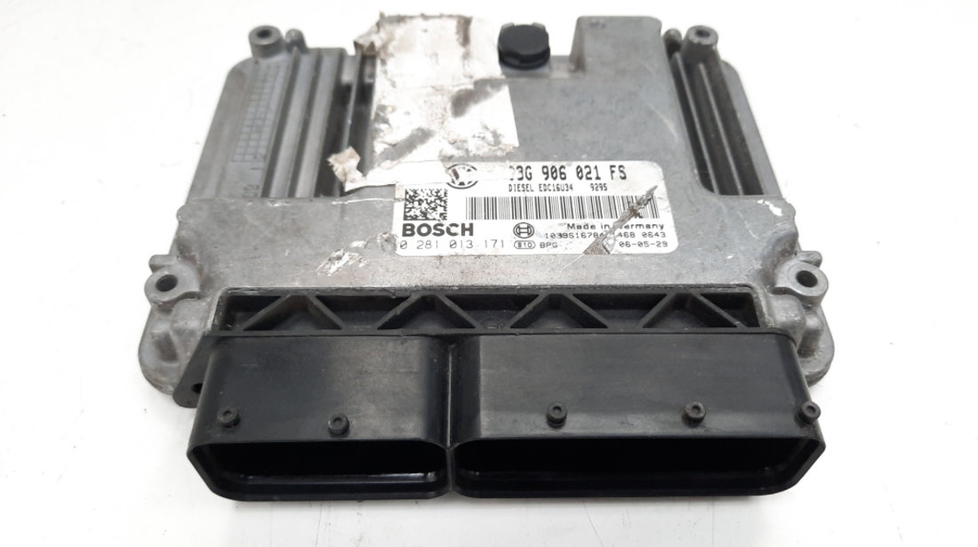 Calculator motor, cod 03G906021FS, 0281013171, Audi A3 (8P1) 2.0 TDI, BMM (idi:491616)