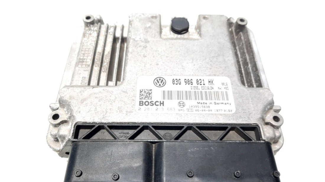 Calculator motor, cod 03G906021HK, 0281013683, Seat Toledo 3 (5P2), 1.9 TDI, BLS (idi:274906)