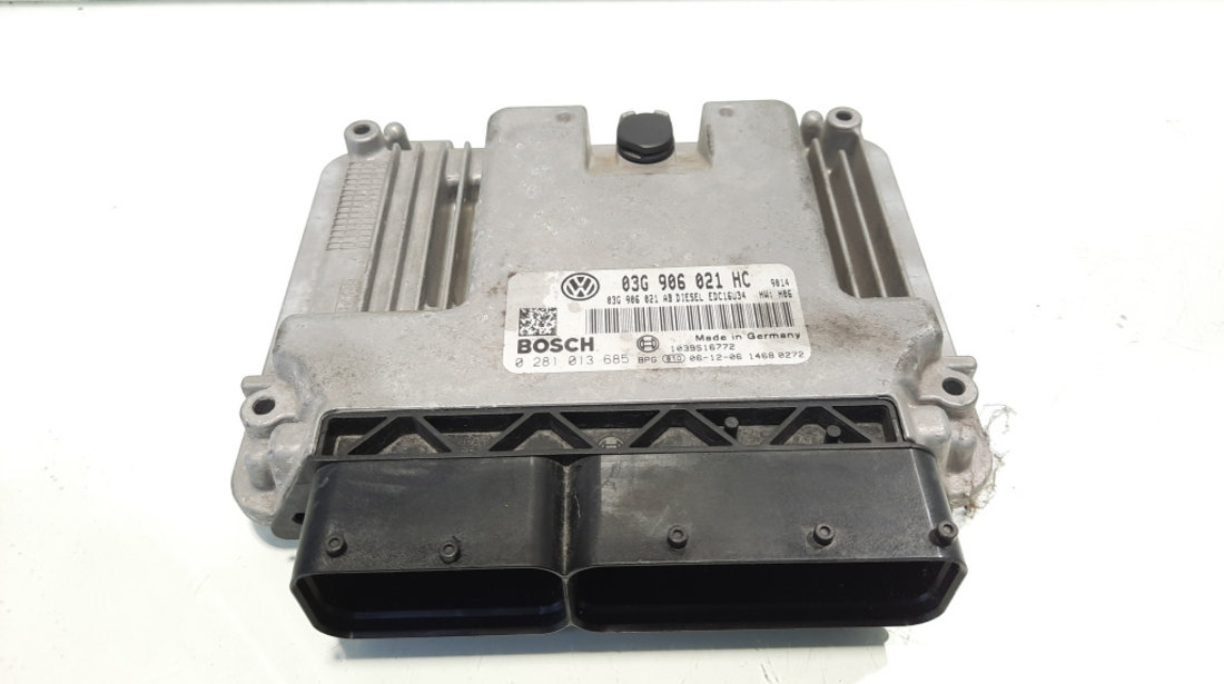 Calculator motor, cod 03G906021HK, 0281013685, VW Touran (1T1, 1T2), 1.9 TDI, BLS (id:540500)