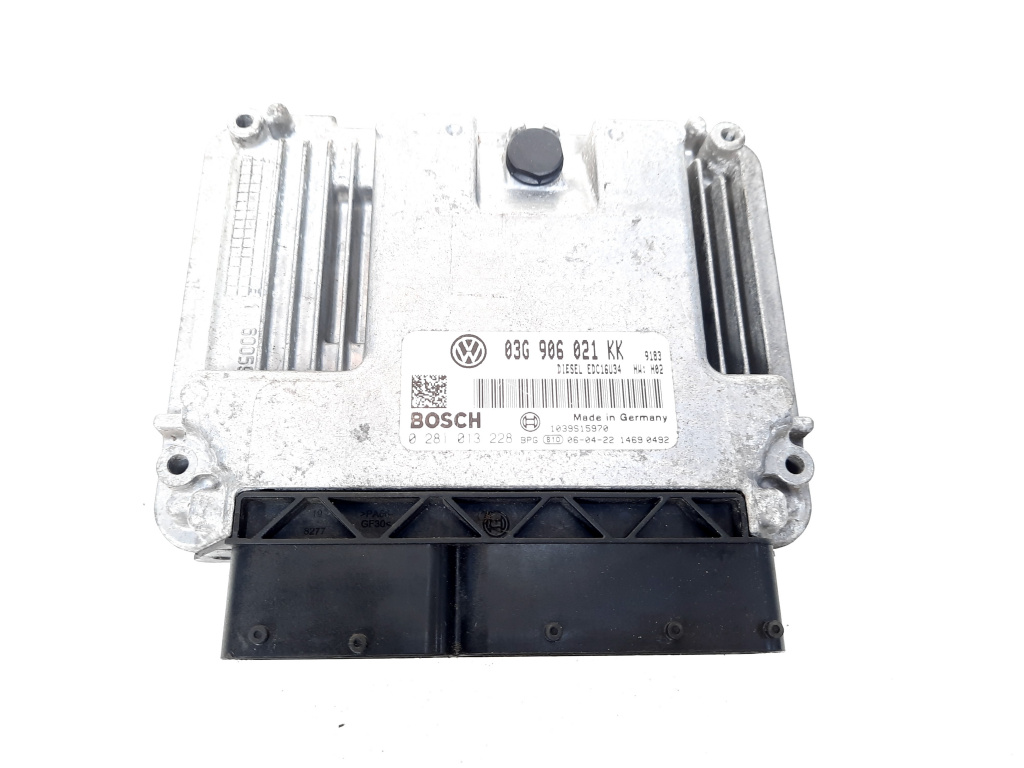 Calculator motor, cod 03G906021KK, 0281013228, Skoda Superb II (3T4), 2.0 TDI, BKD (idi:549758)