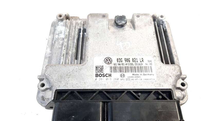 Calculator motor, cod 03G906021LR, 0281013260, Audi A3 (8P1) 1.9 TDI, BXE (idi:550011)