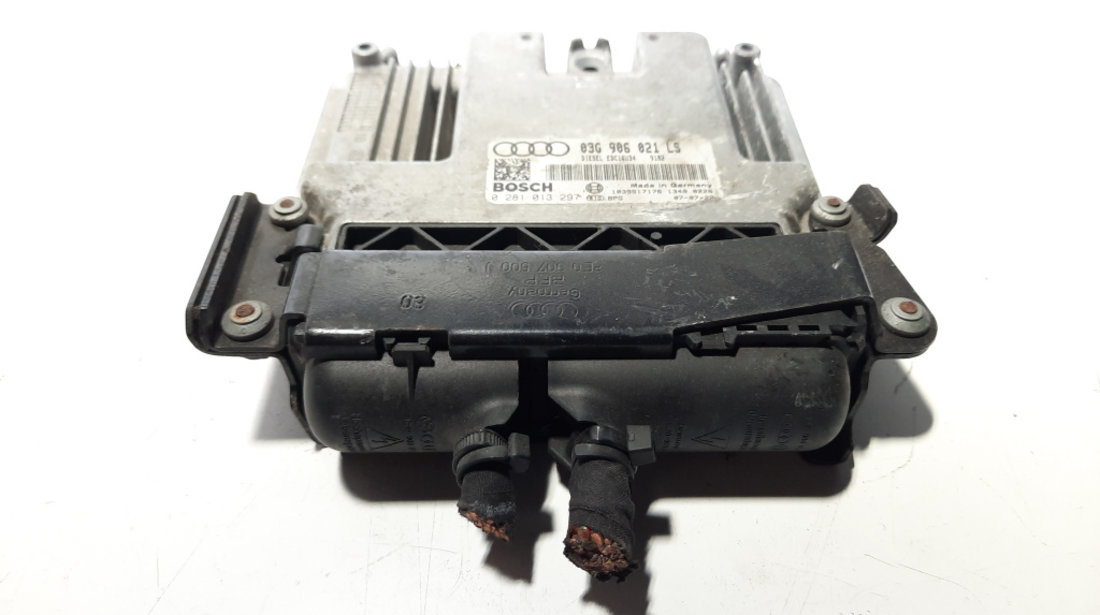 Calculator motor, cod 03G906021LS, 0281013297, Seat Altea (5P1), 1.9 TDI, BLS (idi:491472)