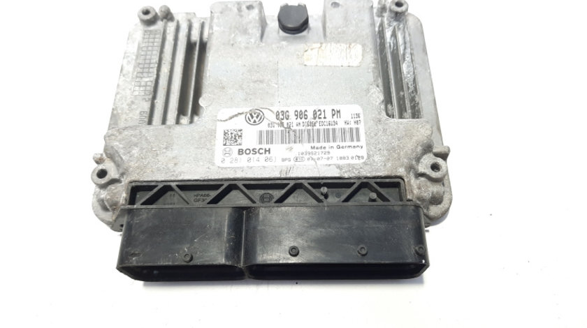 Calculator motor, cod 03G906021PM, 0281014061, Skoda Octavia 2 (1Z3) 1.9 tdi, BXE (idi:482918)