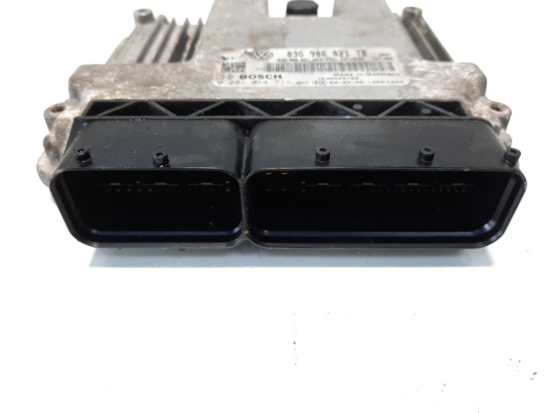 Calculator motor, cod 03G906021TB, 028101711, Seat Leon (1P1), 1.9 TDI, BXE (idi:483394)