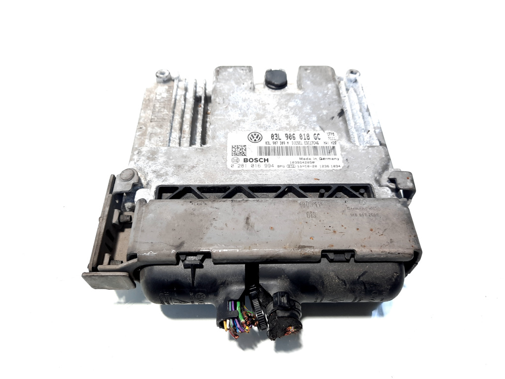 Calculator motor, cod 03L906018GC, 0281016994, Skoda Superb II Combi (3T5), 2.0 TDI, CFF (idi:516737)