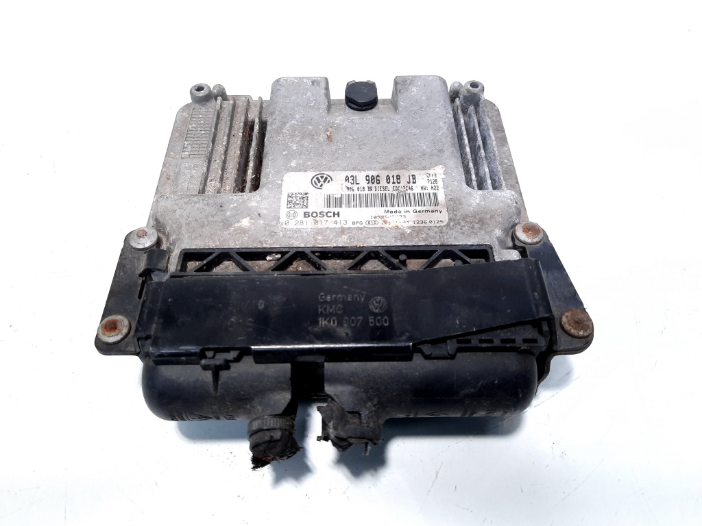 Calculator motor, cod 03L906018JB, 0281017413, Skoda Superb II Combi (3T5) 2.0 TDI, CFF (id:526884)