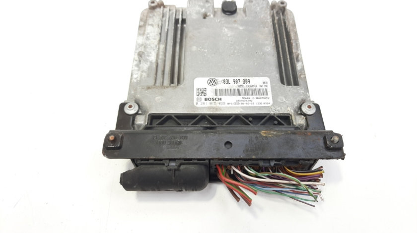 Calculator motor, cod 03L907309, 0281015029, Vw Eos (1F7, 1F8) 2.0 tdi, CBA (idi:483578)