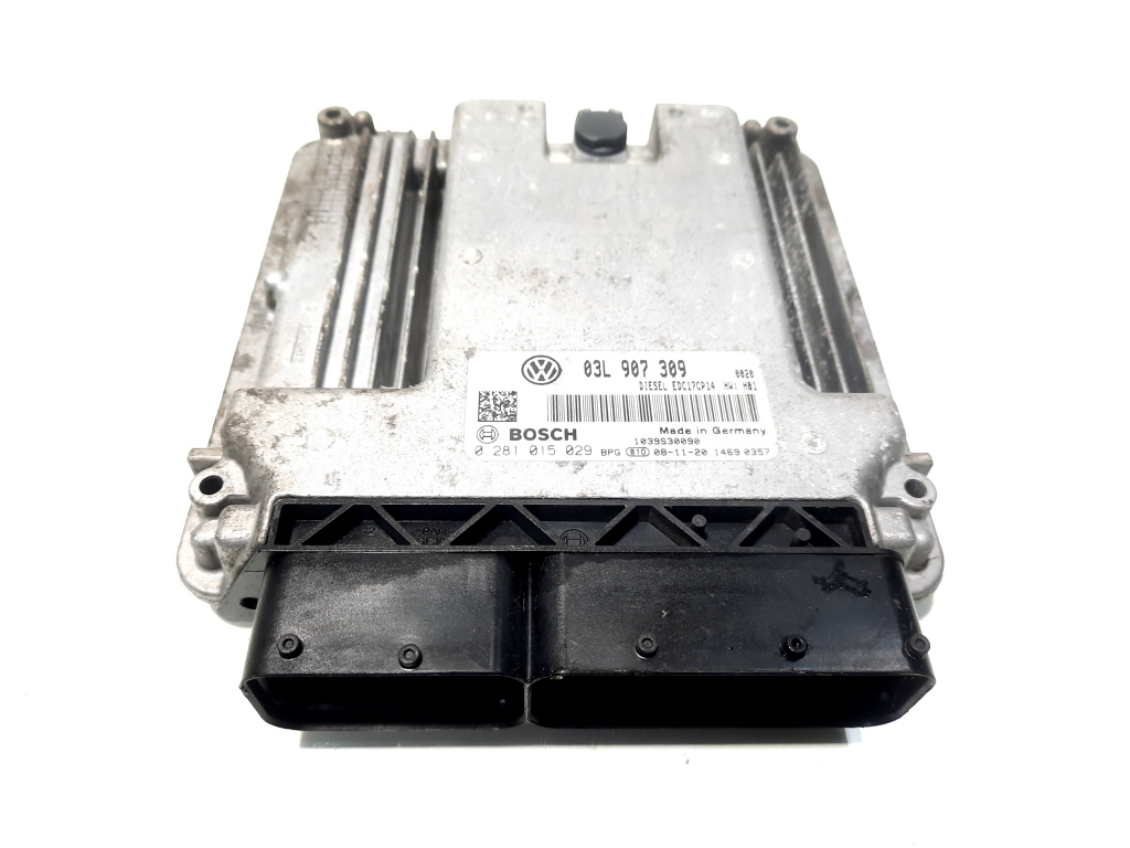 Calculator motor, cod 03L907309, 0281015029, VW Eos (1F7, 1F8), 2.0 TDI, CBA (idi:517335)