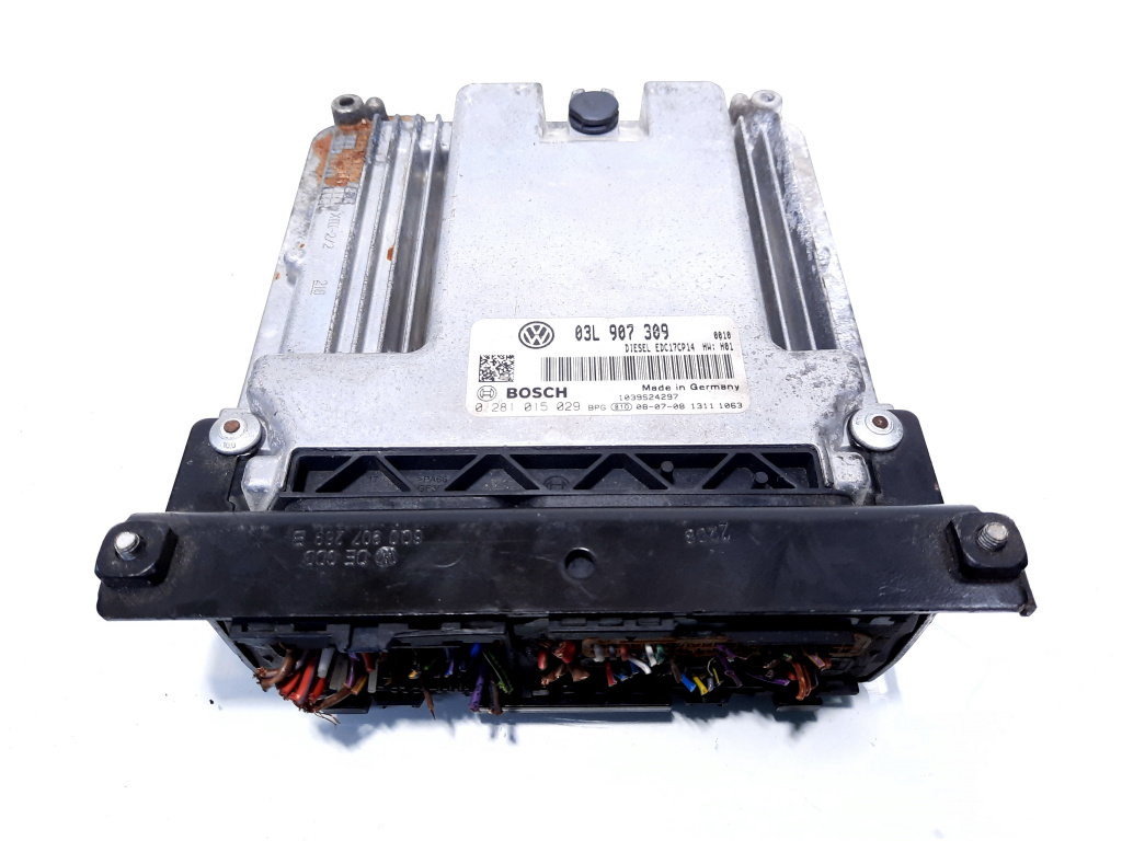 Calculator motor, cod 03L907309, 0281015029, Vw Passat Variant (3C5) 2.0 TDI, CBA (id:526841)