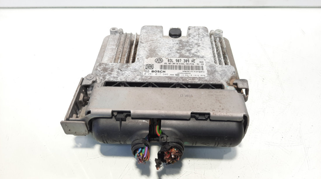 Calculator motor, cod 03L907309AE, 0281017946, VW Eos (1F7, 1F8), 2.0 TDI, CFFB (idi:545068)