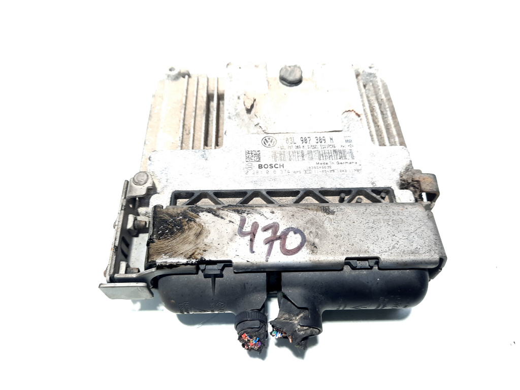 Calculator motor, cod 03L907309N, 0281016374, Audi A3 Sportback (8PA) 2.0 TDI, CFF (idi:512940)