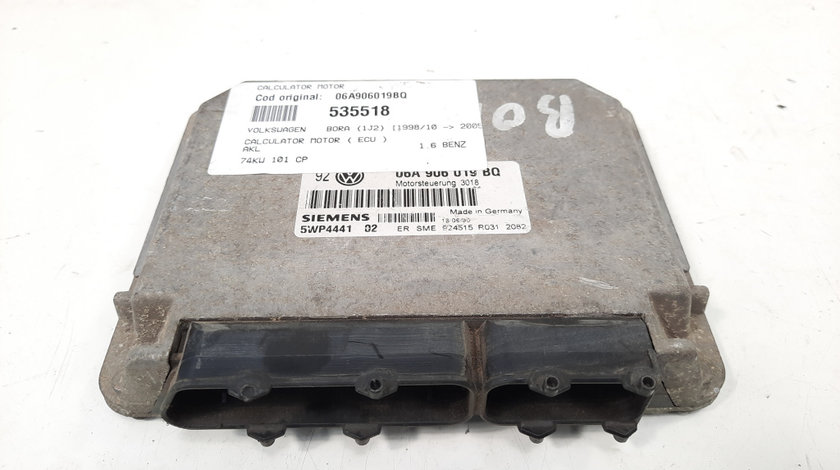 Calculator motor, cod 06A906019BQ, VW Golf 4 Variant (1J5), 1.6 benz, AKL (idi:535518)