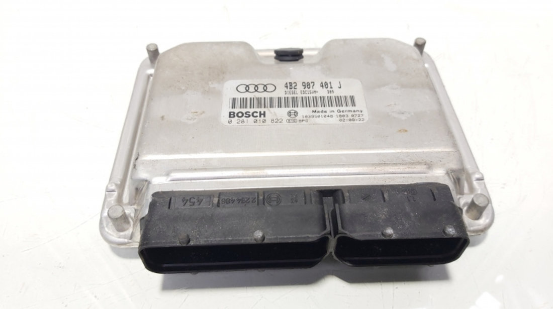 Calculator motor, cod 4B2907401J, 0281010822, Audi A6 Avant (4B5, C5) 2.5 TDI, AKE (id:643889)