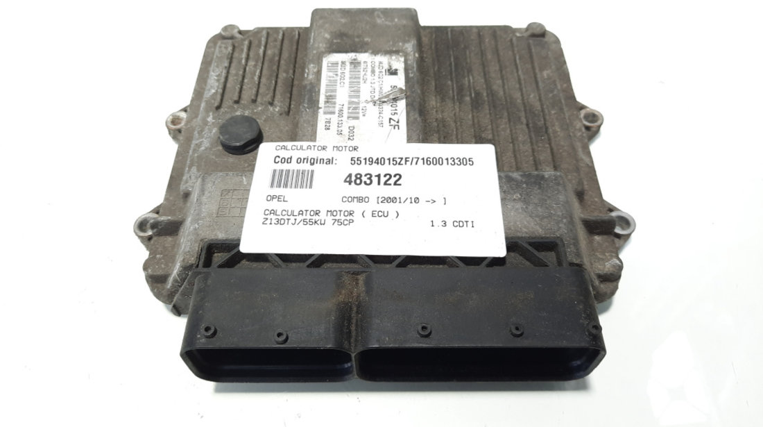 Calculator motor, cod 55194015ZF, 7160013305, Opel Combo, 1.3 CDTI, Z13DTJ (id:483122)