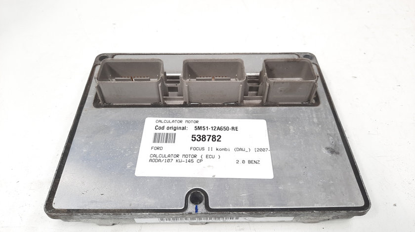 Calculator motor, cod 5M51-12A650-RE, Ford Focus 2 Cabriolet, 2.0 benz, AODA (idi:538782)