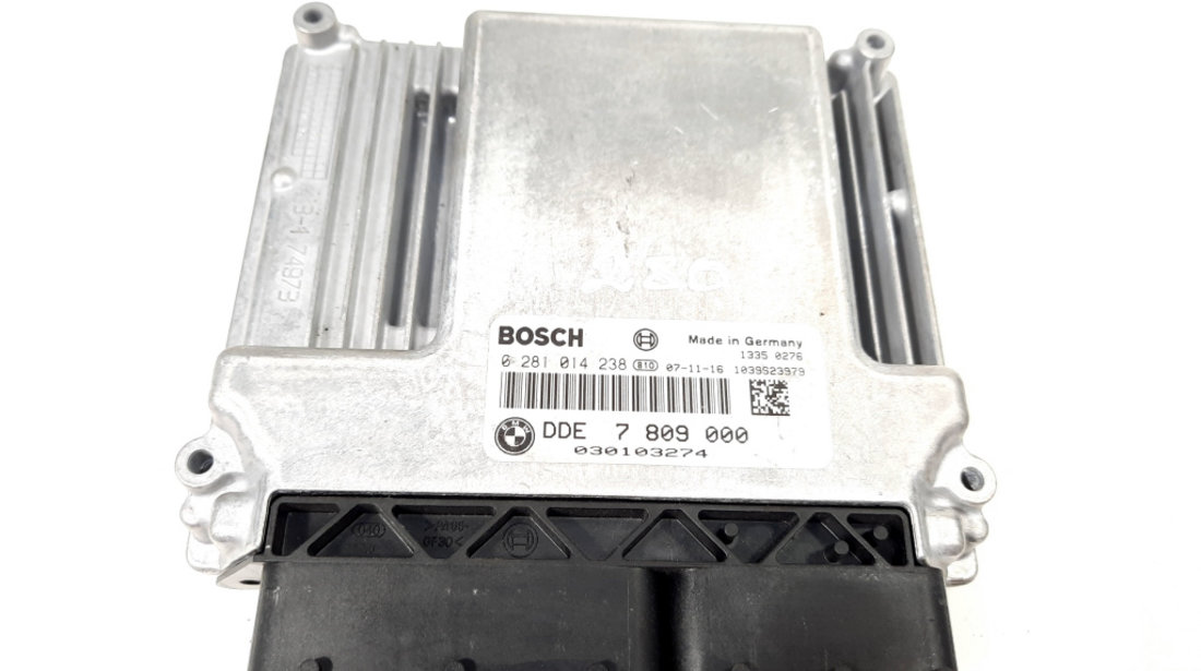 Calculator motor, cod 7809000, 0281014238, Bmw X3 (E83), 2.0 diesel, N47D20A (idi:549916)