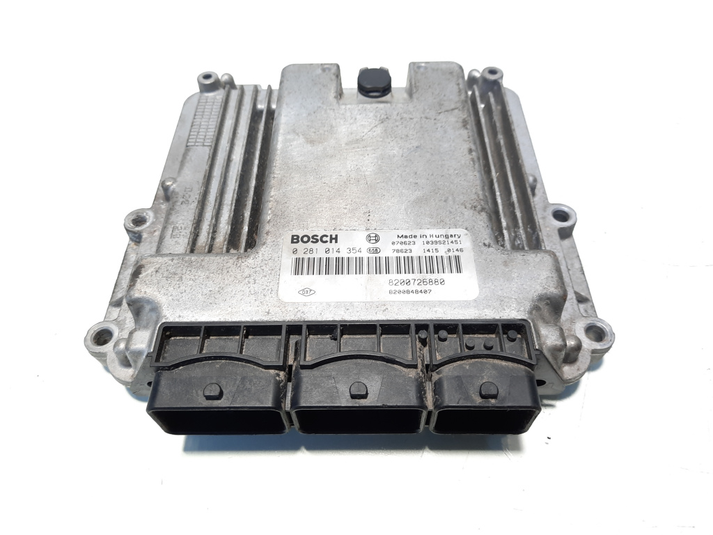 Calculator motor, cod 8200726880, 0281014354, Renault Laguna 3, 2.0 DCI, M9R802 (id:555064)