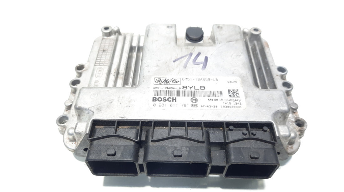 Calculator motor, cod 8M51-12A650-LB, 0281011701, Ford Focus C-Max, 1.6 TDCI, G8DA (idi:577196)