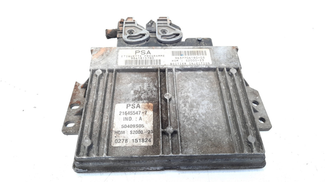 Calculator motor, cod 9637706180, Peugeot 207 (WA), 1.4 benz, KFW (idi:543590)