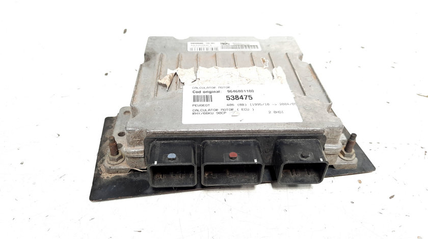 Calculator motor, cod 9646801180, Citroen C5 (I), 2.0 HDi, RHY (idi:538475)