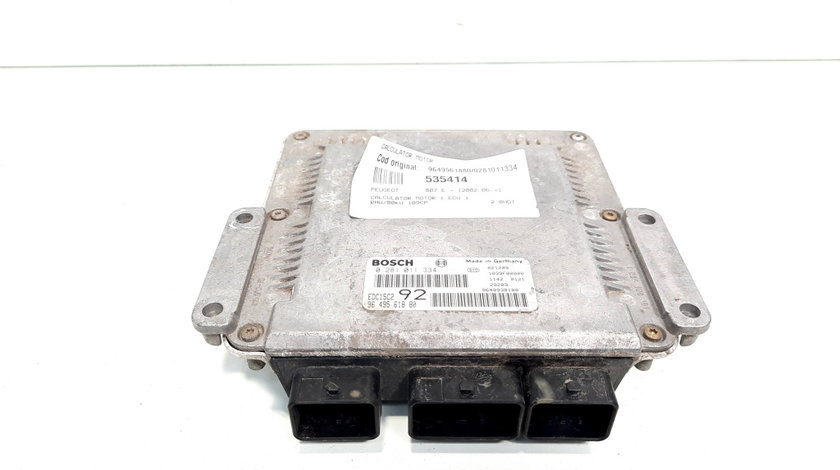 Calculator motor, cod 9649561880, 0281011334, Suzuki Grand Vitara I (FT, HT) 2.0 HDI, RHW (idi:535414)