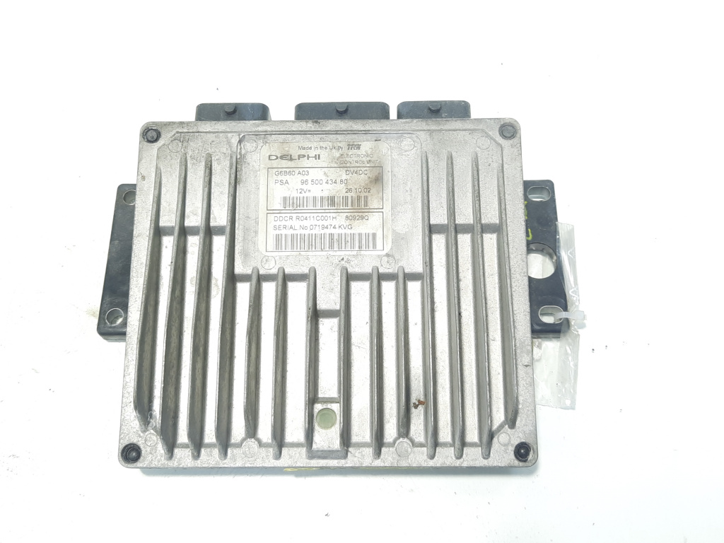 Calculator motor, cod 9650043480, Peugeot 206, 1.4 HDI, 8HY (id:495786)