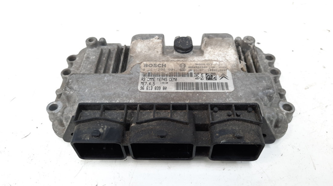 Calculator motor, cod 9652552380, 0261208901, Citroen C2 (JM), 1.6 benz, NFU (idi:538462)