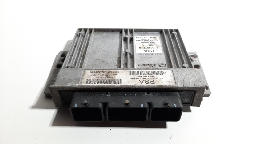 Calculator motor, cod 9653342880, Peugeot 207 SW, 1.4 benz, KFV (idi:491491)