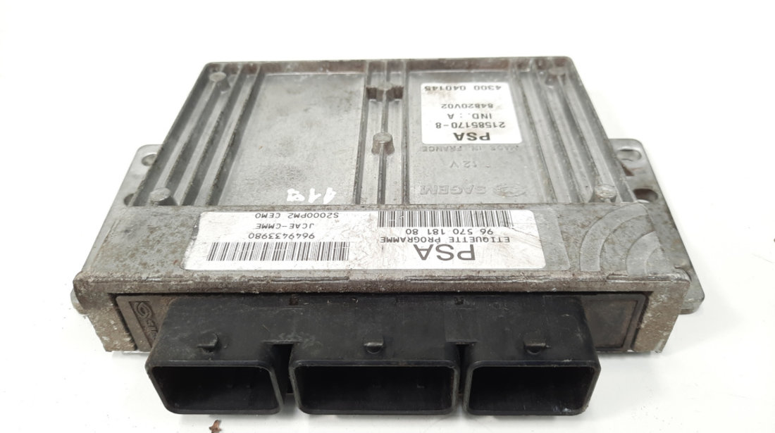 Calculator motor, cod 9657018180, Peugeot 207 Sedan, 1.4 benz, KFV (idi:549974)