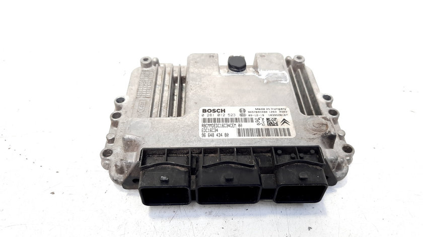 Calculator motor, cod 9657699480, 0281012523, Peugeot 207 SW, 1.4 HDI, 8HZ (idi:543582)