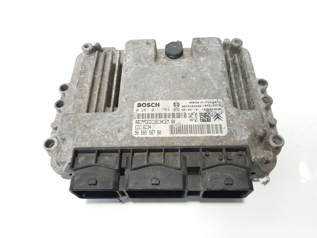 Calculator motor, cod 9658556780, 0281011783, Peugeot 206, 1.4 HDI, 8HY (id:483416)