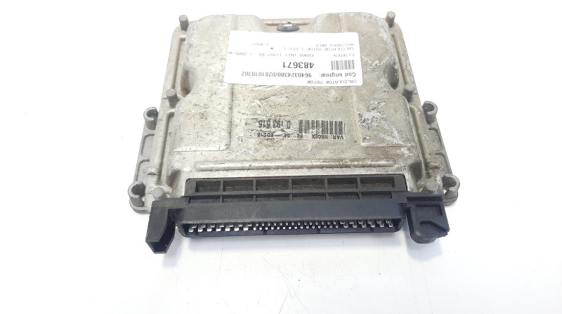 Calculator motor, cod 9661642180, Peugeot 307, 2.0 HDI, RHR (idi:483606)