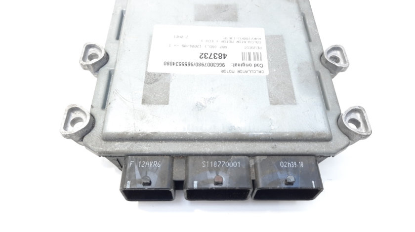 Calculator motor, cod 9663007980, 9655534080, Peugeot 407 Coupe, 2.0 HDI, RHR (idi:483732)