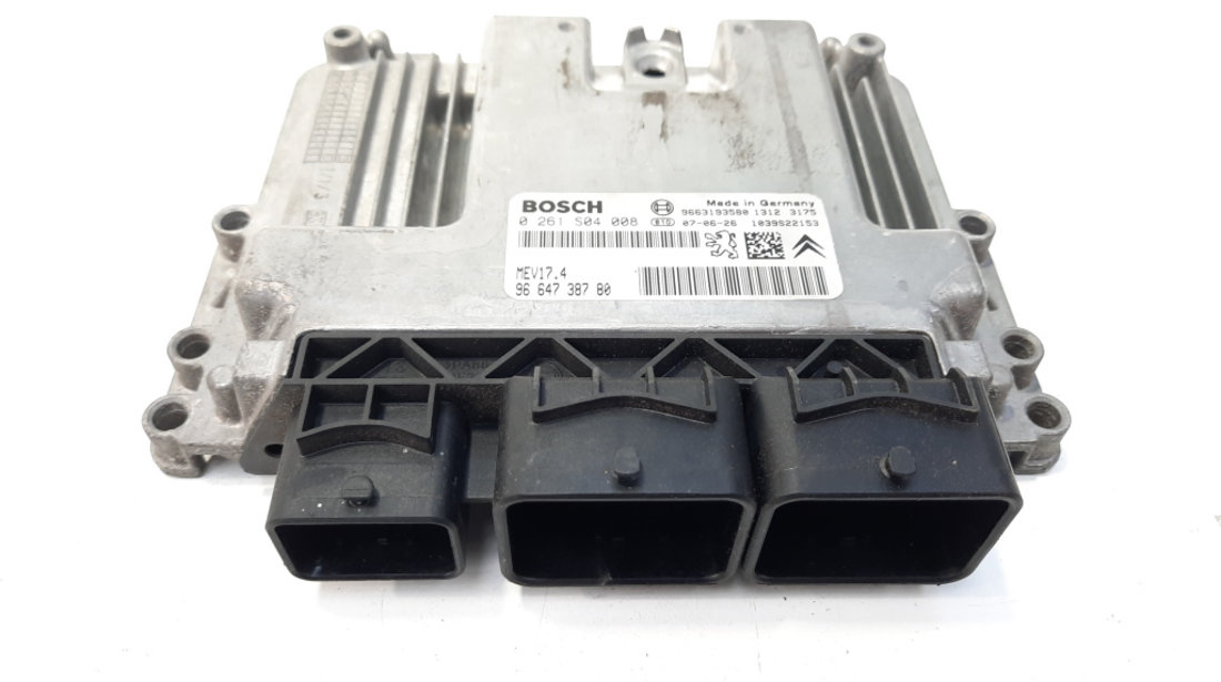 Calculator motor, cod 9664738780, 0261S04088, Peugeot 207 CC (WD) 1.6 B (id:491904)