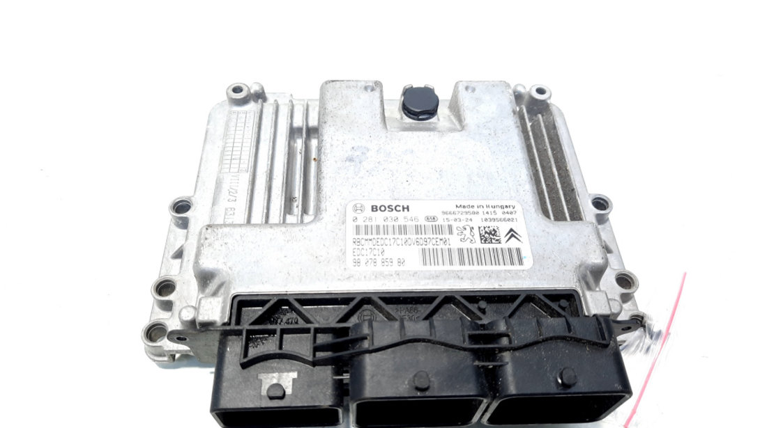 Calculator motor, cod 9807885980, 0281030546, Citroen C4 Cactus, 1.6 HDI, 9HP (idi:523559)