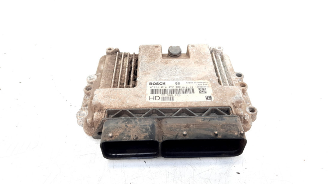 Calculator motor, cod GM55566279, 0281014452, Opel Vectra C Combi, 1.9 CDTI, Z19DTL (idi:543627)