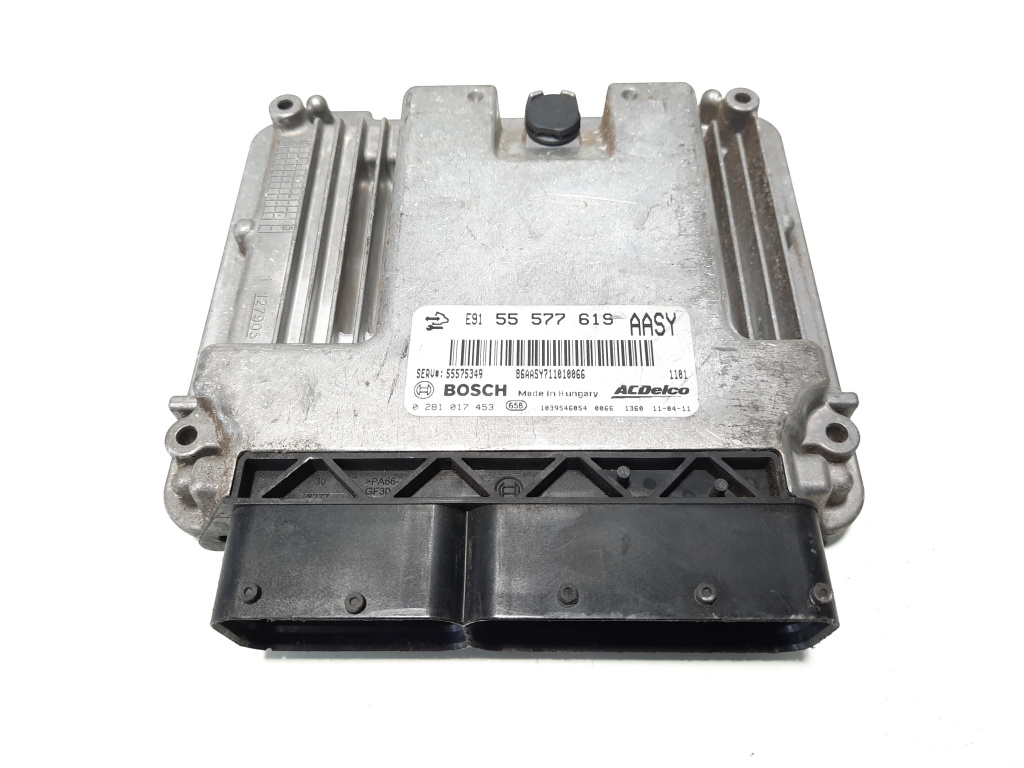 Calculator motor, cod GM55577619, 0281017453, Opel Insignia A, 2.0 CDTI, A20DTH (id:483207)