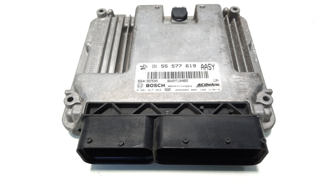 Calculator motor, cod GM55577619, 0281017453, Opel Insignia A Sedan, 2.0 CDTI, A20DTH (idi:546266)