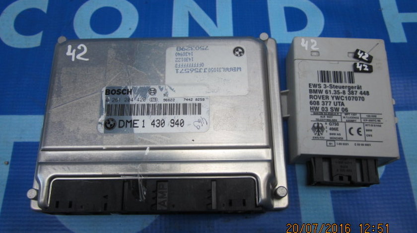 Calculator motor cu cip BMW E46 318i; Bosch 0 261 204 420