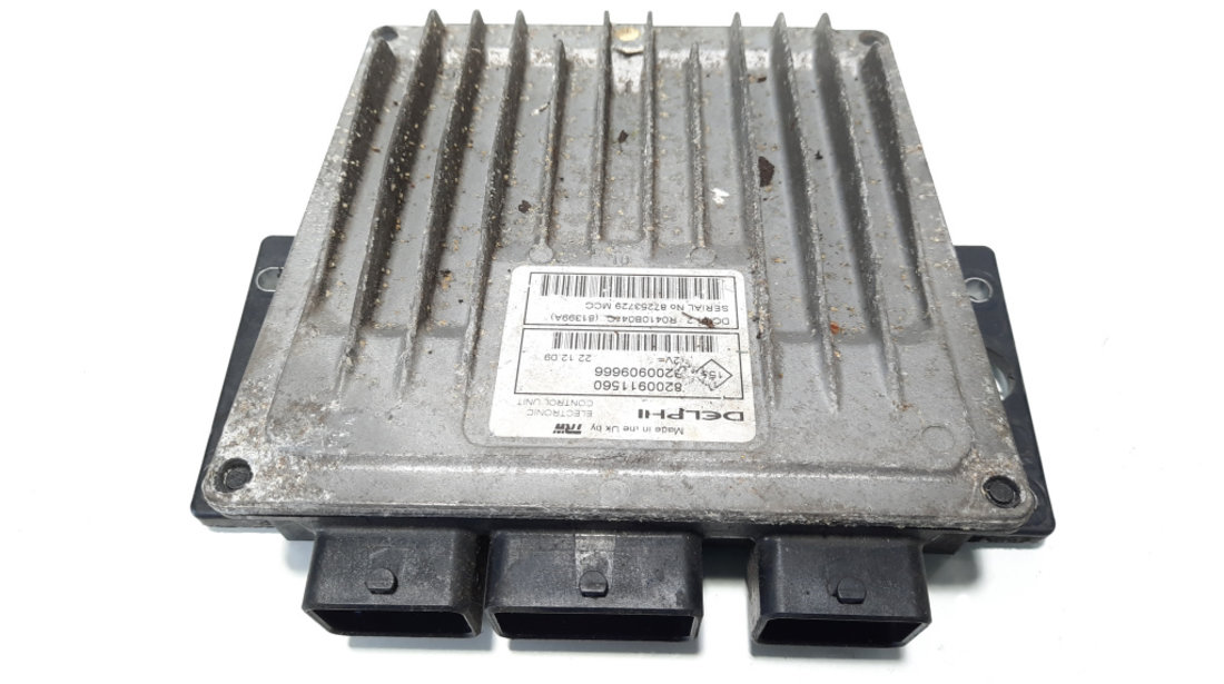 Calculator motor Delphi, cod 8200911560, 8200909666, Renault, 1.5 DCI, K9K802 (idi:483230)