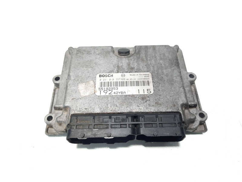 Calculator motor ECU, 55182953, Fiat Bravo 2 (198), 1.9 M-Jet, 192A1000 (idi:330290)