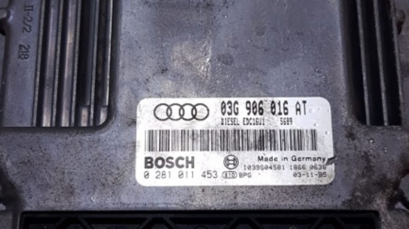 Calculator Motor ECU Audi A3 8P 2.0TDI BKD 2003 - 2012 Cod Piesa : 03G 906 016 AT / 03G906016AT