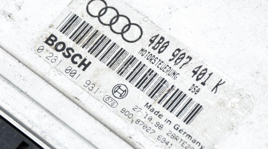 Calculator Motor / ECU Audi A6 (4B, C5) 1997 - 2005 0281001931, 4B0907401K