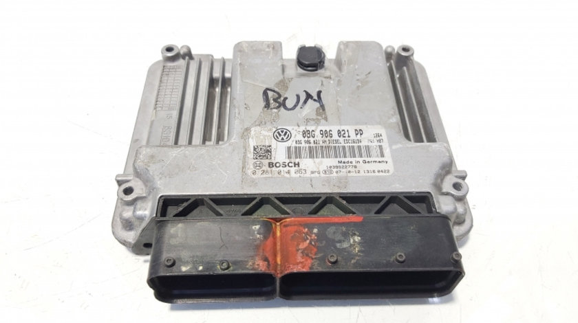 Calculator motor ECU, Bosch, cod 03G906021PP, 0281014063, Vw Golf 5 Variant (1K5) 2.0 TDI, BKDC (id:644890)