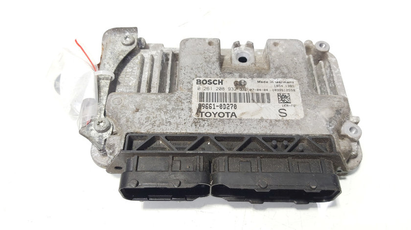 Calculator motor ECU Bosch, cod 89661-0D270, Toyota Yaris (P9), 1.0 benz, 1KR-FE (id:647812)