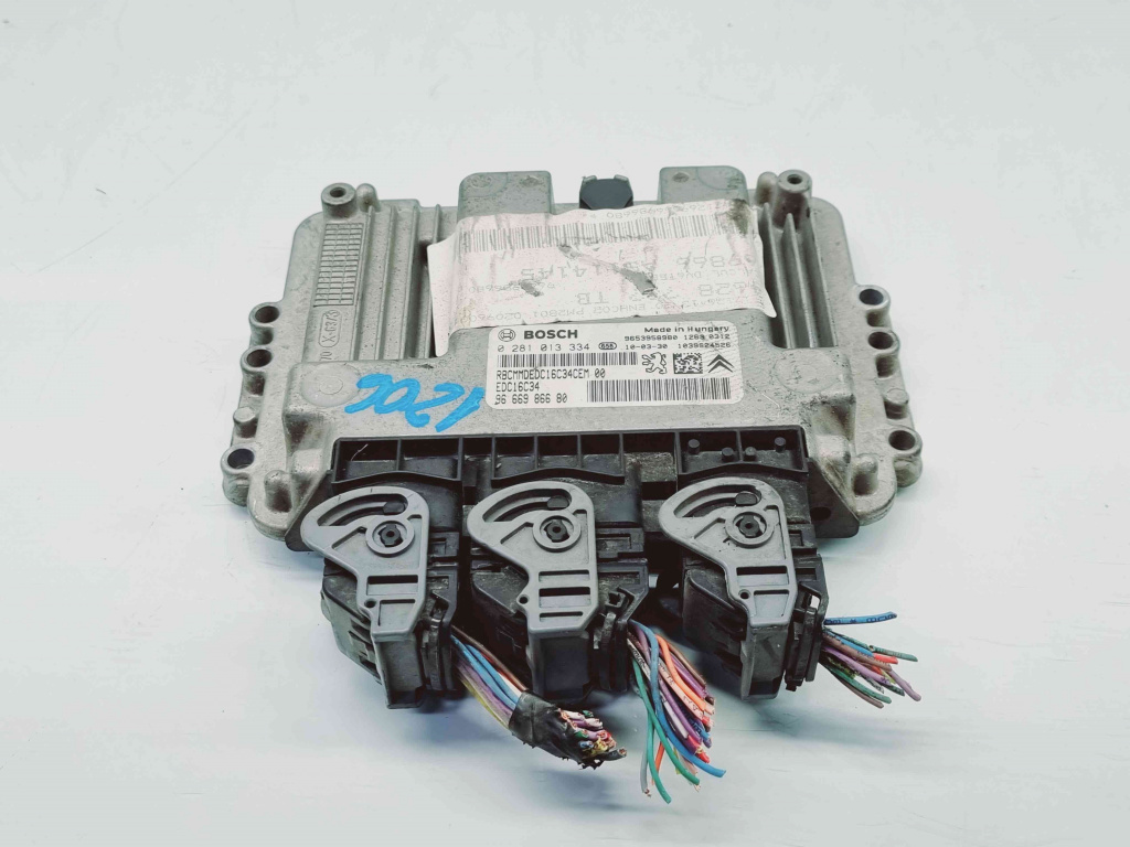 Calculator motor ECU Citroen C4 (I) [Fabr 2004-2011] 9666986680 1.6 HDI 9HZ 80KW / 110CP