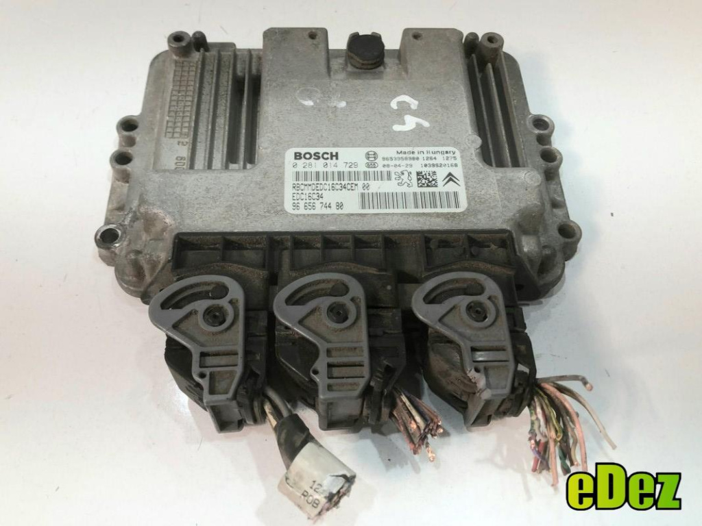 Calculator motor ecu Citroen C4 Picasso (2006->) [UD_] 1.6 hdi 9HZ, 9HY 109 cp 9665674480