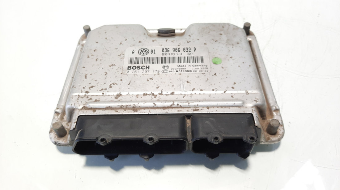 Calculator motor ECU, cod 036906032P, 0261207179, Skoda Octavia 1 Combi (1U5), 1.4 benz, AXP (idi:550776)