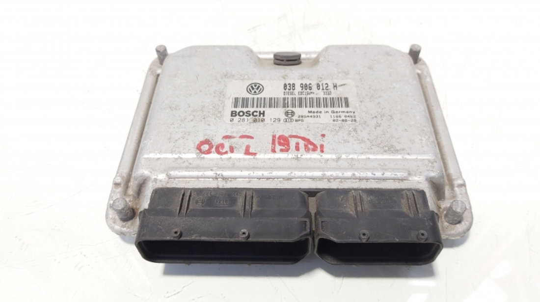 Calculator motor ECU, cod 038906012H, 0281010129, Audi A3 (8L1) 1.9 TDI, ALH (idi:644984)