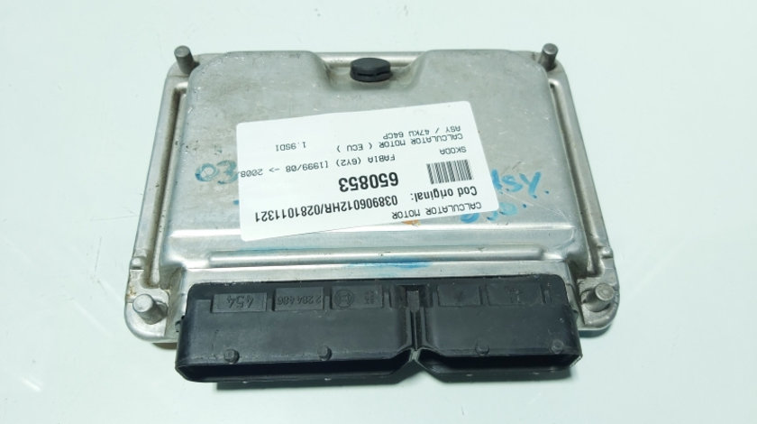 Calculator motor ECU, cod 038906012HR, 0281011321, Skoda Fabia 1 (6Y2), 1.9 SDI, ASY (id:650853)